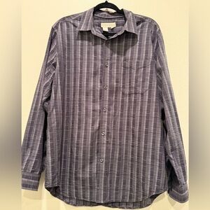 The Territory Ahead Charcoal Striped Button Down Shirt